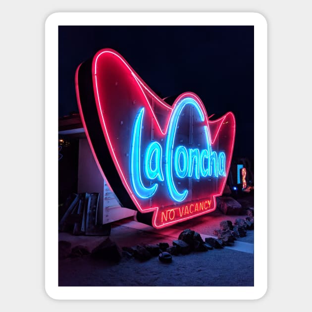 La Concha Neon Sign Sticker by fionatgray